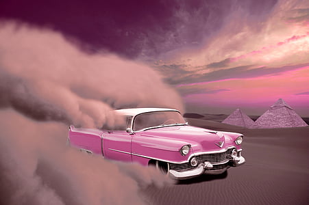 pink Chevrolet Bel Air thumbnail