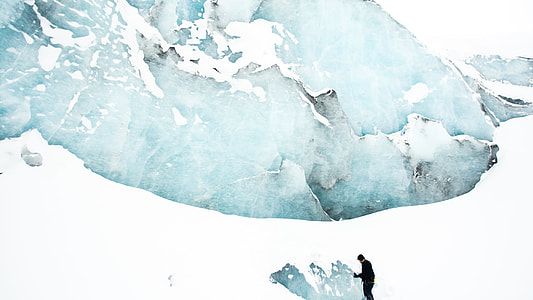 blue and white ice painting thumbnail