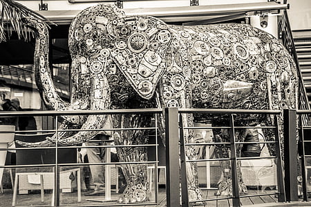 gray elephant floor decoration thumbnail