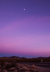 Scenic View of the Mountain during Twilight thumbnail