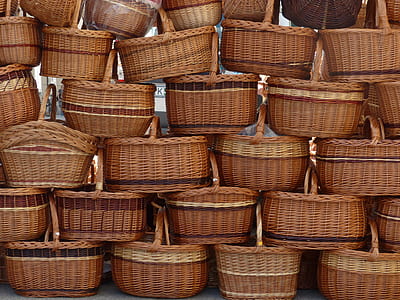 pile of brown wicker basket thumbnail