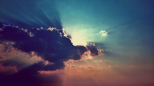 sun rays through the clouds thumbnail