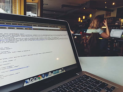 laptop, working, macbook, café thumbnail