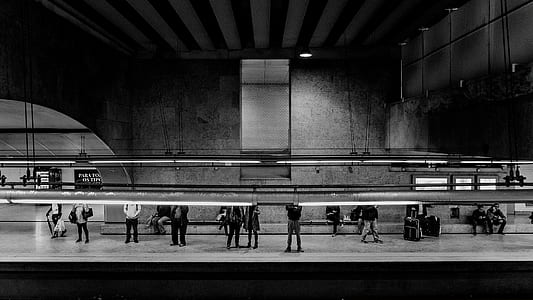 people on train station waiting thumbnail