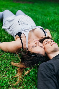 man and woman laying on the floor thumbnail