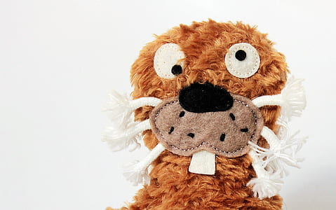 brown and white animal plush toy thumbnail