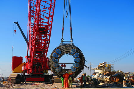 round gray and blue heavy duty equipment thumbnail