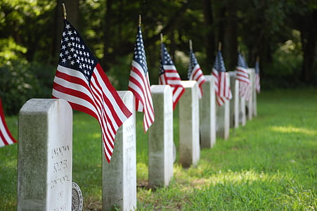 USA flag flaglet at daytime thumbnail