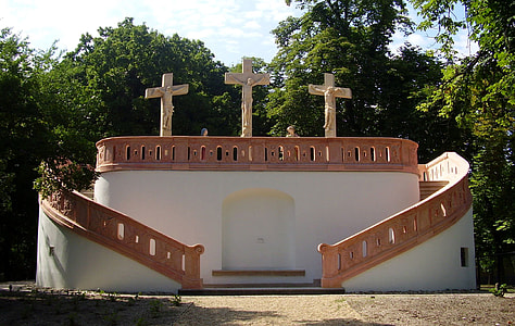 Calvary in the Erzsébet Park in Godollo, Hungary thumbnail
