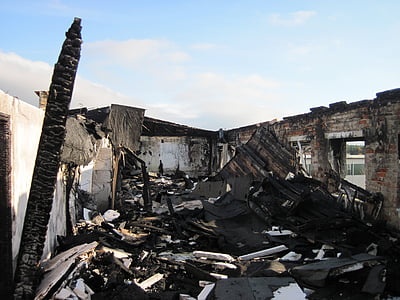 burned building during daytime thumbnail