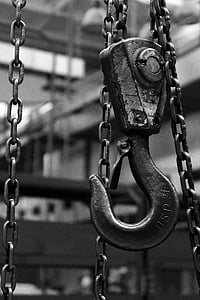 metal hook grayscale photo thumbnail