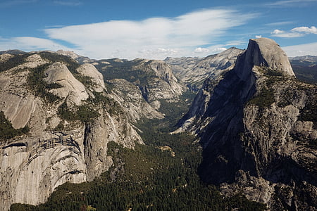 aerial photo of gray mountains thumbnail