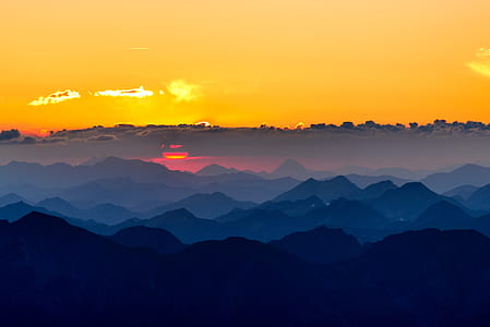 aerial photography of mountains thumbnail