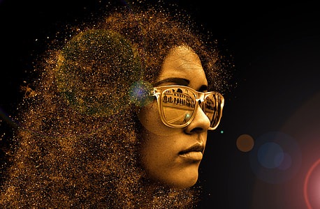 filtered photo of woman wearing sunglasses thumbnail