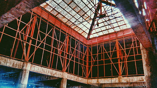 photo of red and beige wall inside building thumbnail