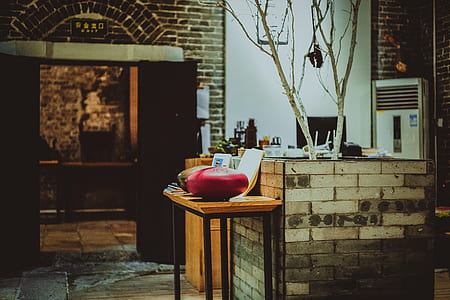 kitchen island near pathway leading to another room of a house thumbnail