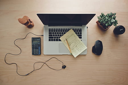 wood, desk, laptop, internet thumbnail