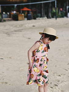 girl standing on sand outdoor thumbnail
