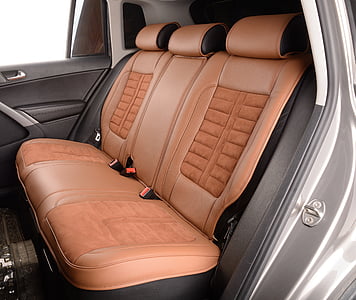 brown leather car seat thumbnail