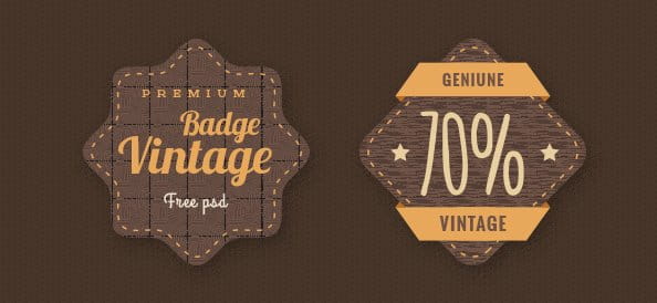 Badge PSD Template Set psd file