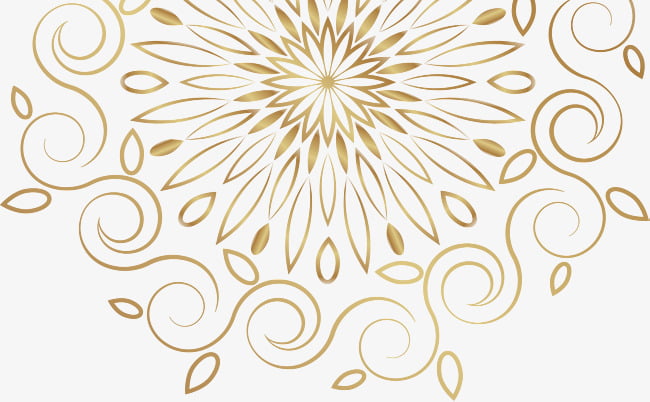 golden european pattern eps file