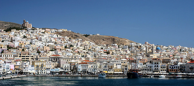 Hermoupolis on the Island of Syros, Cyclades, Greece thumbnail