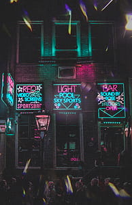 Neon Light Signages On Wall thumbnail
