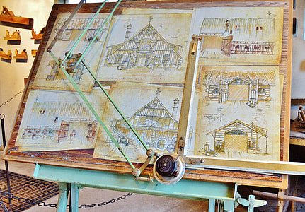 six assorted barn sketch on sketch table thumbnail