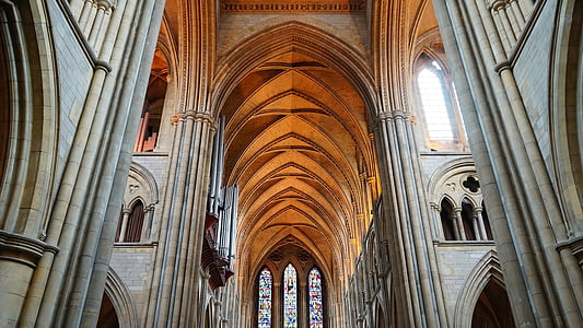 low-angle photography of building interior thumbnail