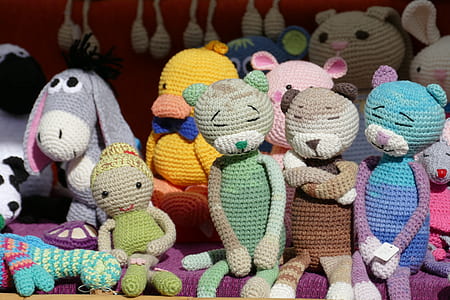 assorted amigurumi doll lot thumbnail