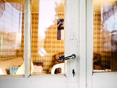 closed white wooden framed door thumbnail
