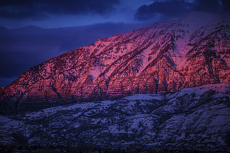 brown mountain during nighttime thumbnail