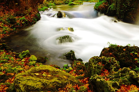 landscape, nature, water, rocks thumbnail
