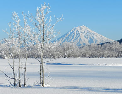 snow-covered landscape and mountain thumbnail