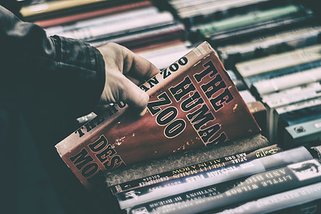 person holding The Human Zoo book thumbnail