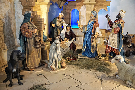 nativity statue on focus photo thumbnail