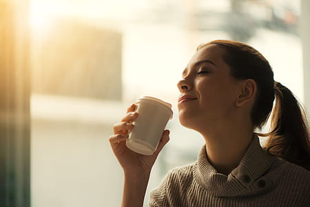 person, woman, coffee, cup thumbnail