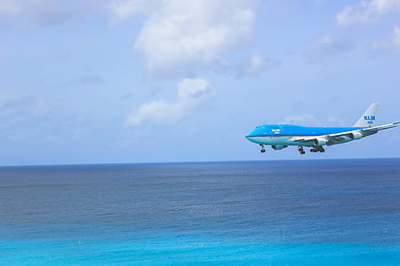 White and Blue Passenger Plane thumbnail