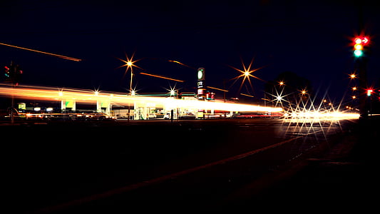 timelapse photography of road during nighttime thumbnail