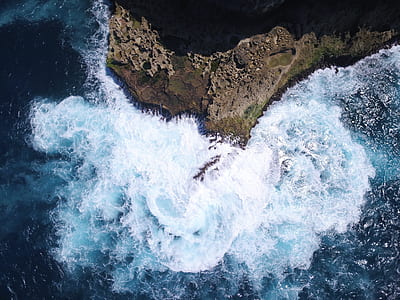 top-view of body of water thumbnail