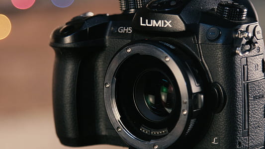 black Lumix camera thumbnail