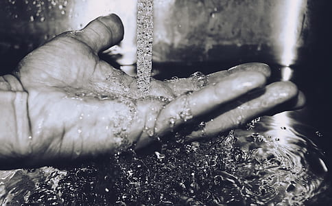 Grayscale Photography of Hand thumbnail