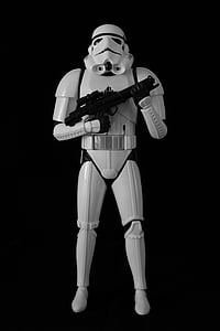 Star Wars Stormtrooper action figurine against black background thumbnail