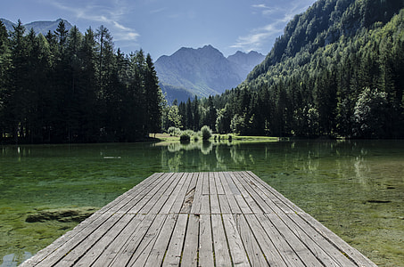 water reflection on dock thumbnail