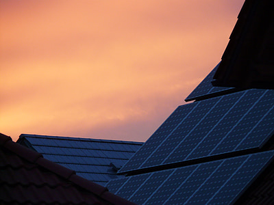 view of solar panels on roof thumbnail