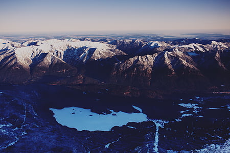 aerial photography of mountains thumbnail