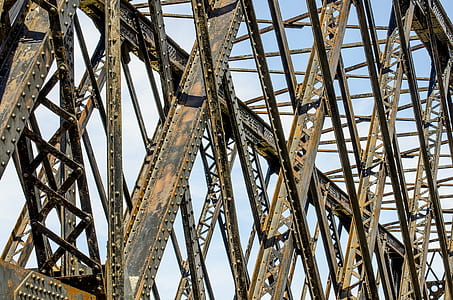 gray metal bridge post at daytime thumbnail