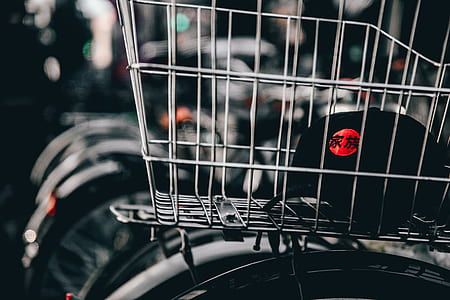 silver motor scooter basket thumbnail