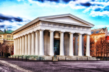 Temple of Diana architecture in Vienna, Austria thumbnail