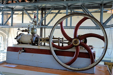 grey and red steel industrial machine thumbnail